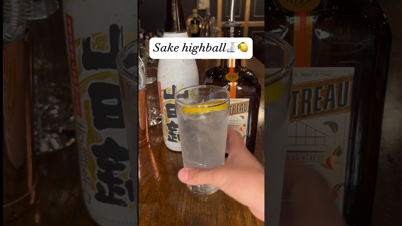 🍶Sake highball🍋 Let’s get tippsy with sake or Sake cocktail! 