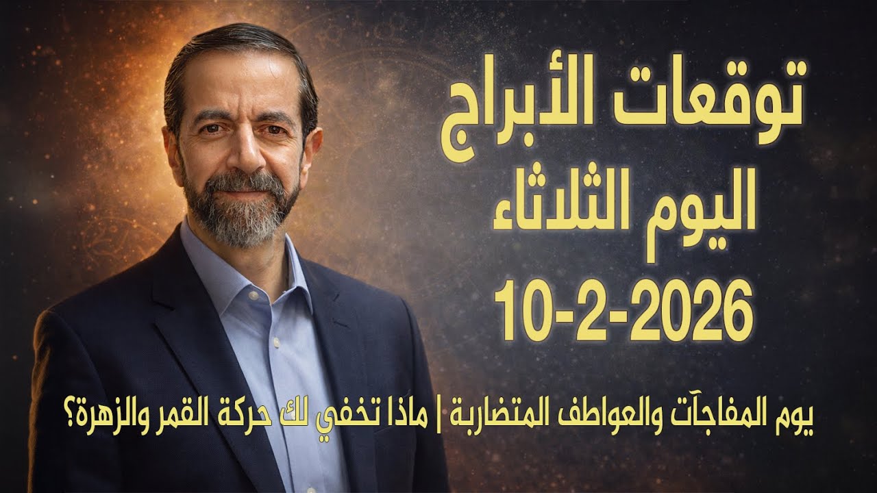 الثلاثاء 10 فبراير 2026 أسرار الزوايا الفلكية وتأثيرها العاطفي والنفسي اليوم! سعيد مناع