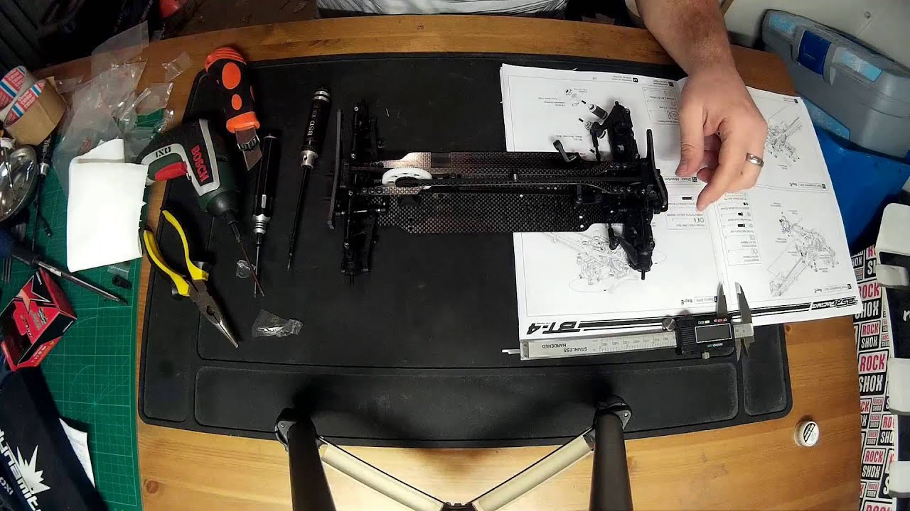 Hobbyking Basher BSR BT-4 build video part #4 Bag-E shafts, turnbuckles