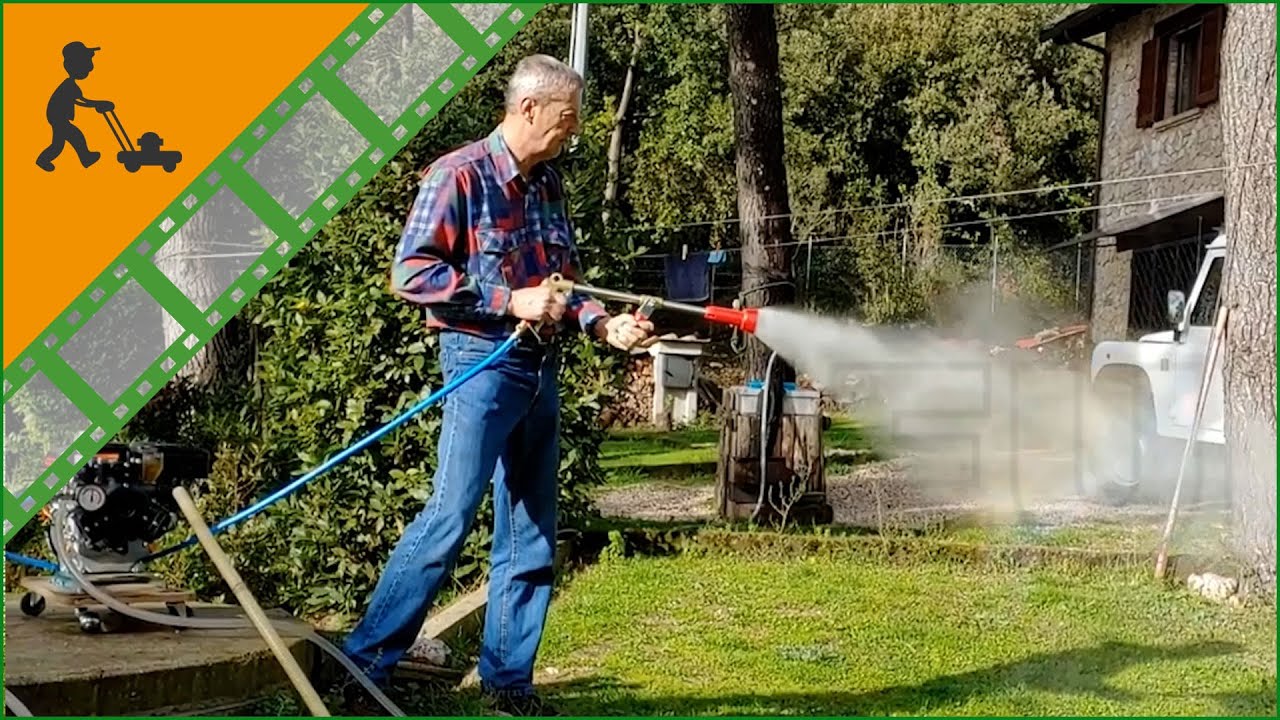 Motopompa irrorazione con pompa Comet APS41: vediamo in azione la pompa con motore Loncin 5 Hp