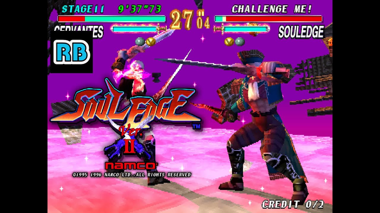 1996 [60fps] Soul Edge Ver. II (US) Cervantes Hard ALL