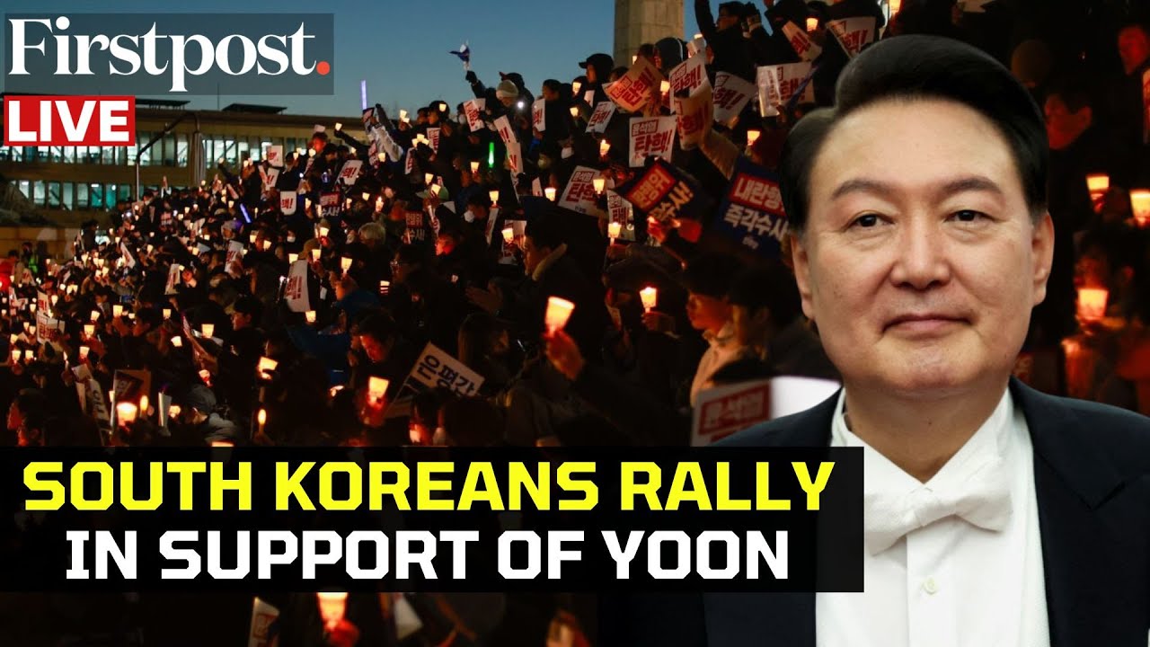 LIVE: Thousands of South Koreans Rally in Seoul for President Yoon Ahead of Impeachment Vote