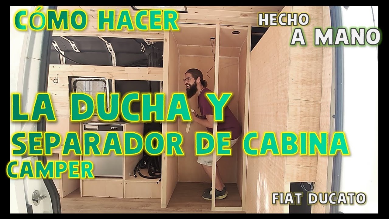 CÓMO CONSTRUIR EL BAÑO Y SEPARADOR DE CABINA💦🫧​​​​|| FIAT DUCATO L3H2 || CAMPERIZACIÓN PROPIA