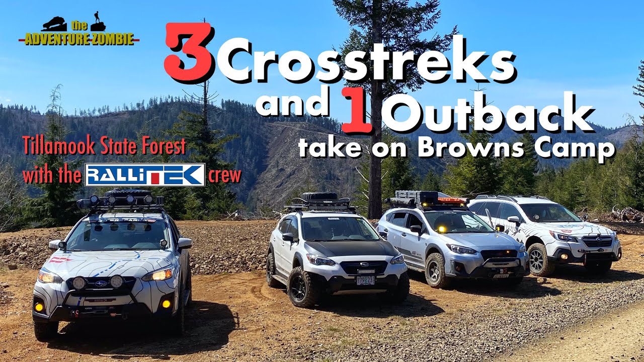 Three Lifted Crosstreks And An Outback Take On Browns Camp
