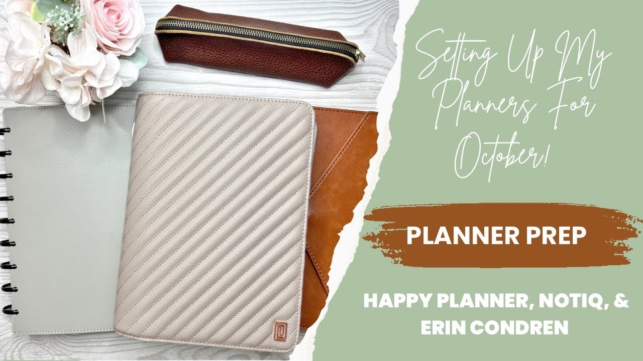 OCTOBER PLANNER SETUP | Happy Planner, Erin Condren & Notiq | Rachelle's Plans