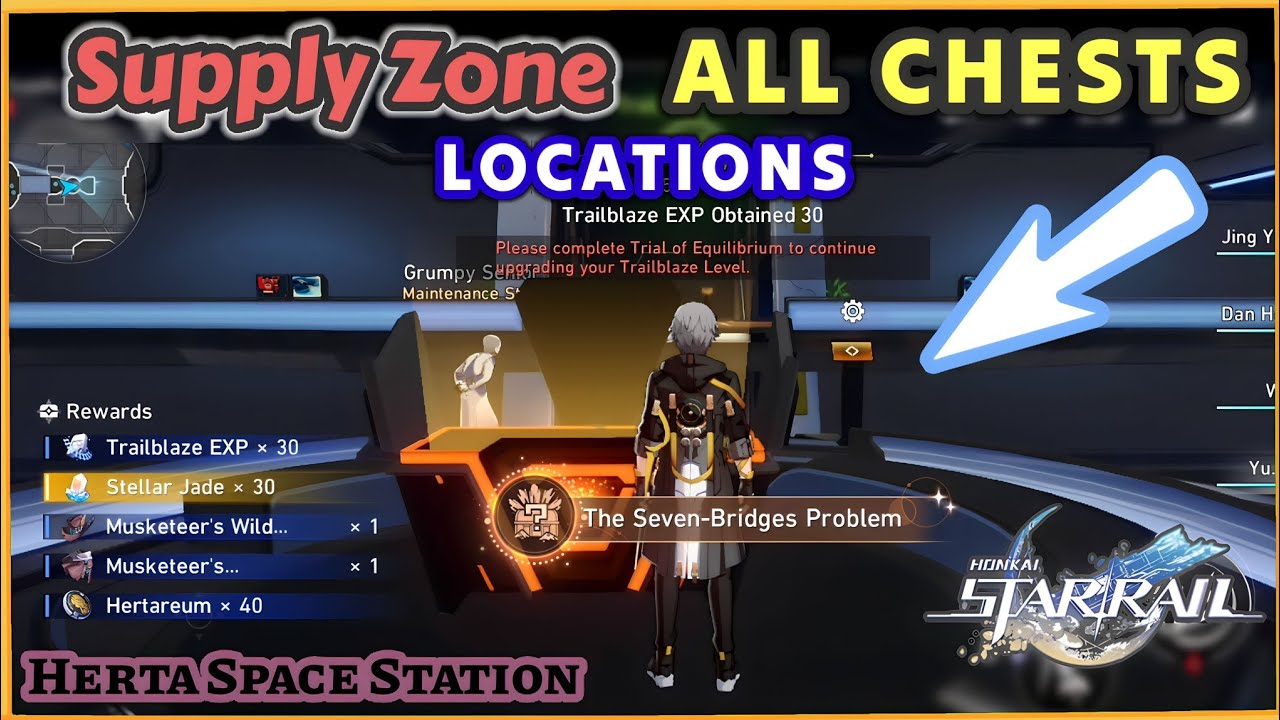Honkai: Star Rail - SUPPLY ZONE ALL Chests Locations | Herta Space Station