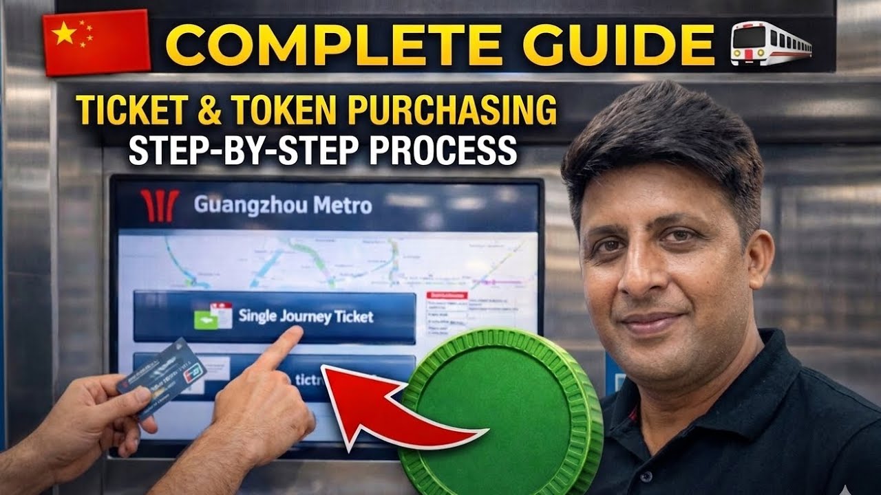 How to Buy Metro Ticket in Guangzhou China | Complete Station Guide 🚇