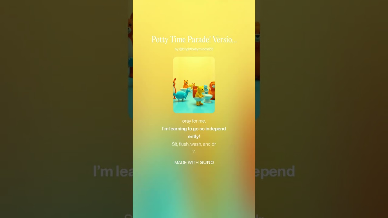 Potty Time Parade! Version #2   Bright Baby Minds  Music and Movement