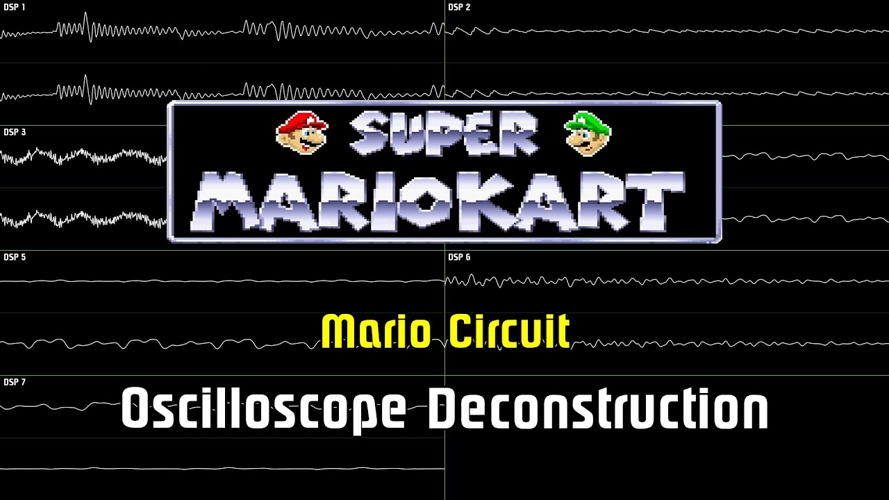 Super Mario Kart - Mario Circuit [Oscilloscope Deconstruction]