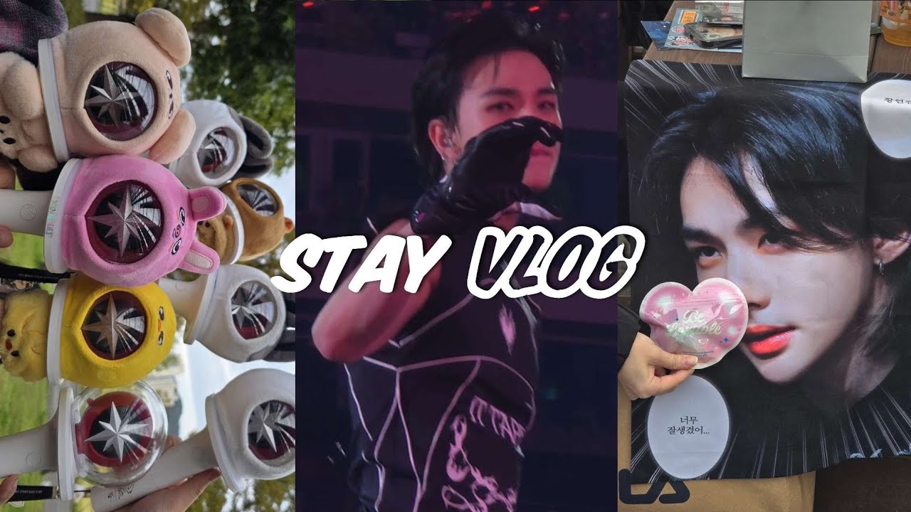 vlog 덕질 브이로그 | 스키즈 앙콘 다녀왔어요✌️ 인천 아시아드 콘서트 쉽지 않다.. | StrayKids concert celebrATE | 스테이로그 staylog