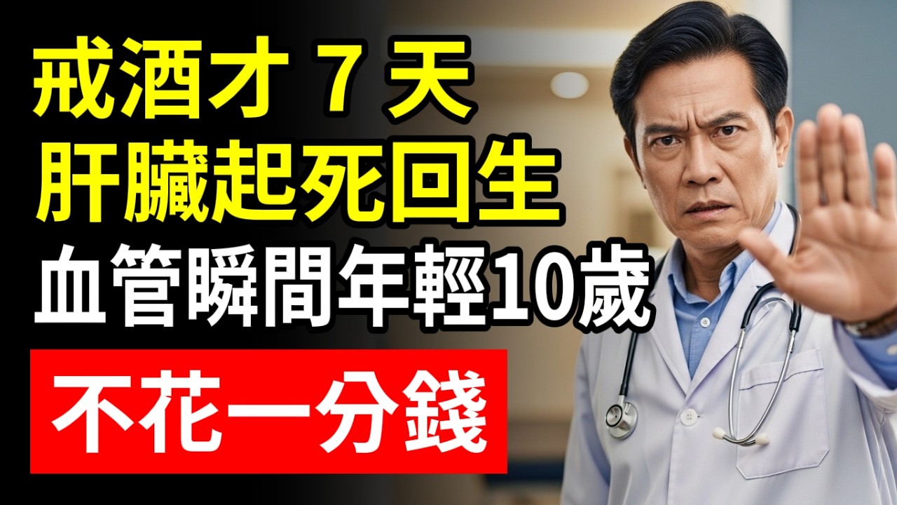 戒酒後身體發生驚人變化！不花一分錢，肝臟竟然“起死回生”？醫師公開：只要堅持 7 天，這 4 個奇跡自動找上門！#樂齡知心 #王然醫師 #戒酒 #適量飲酒 #肝硬化