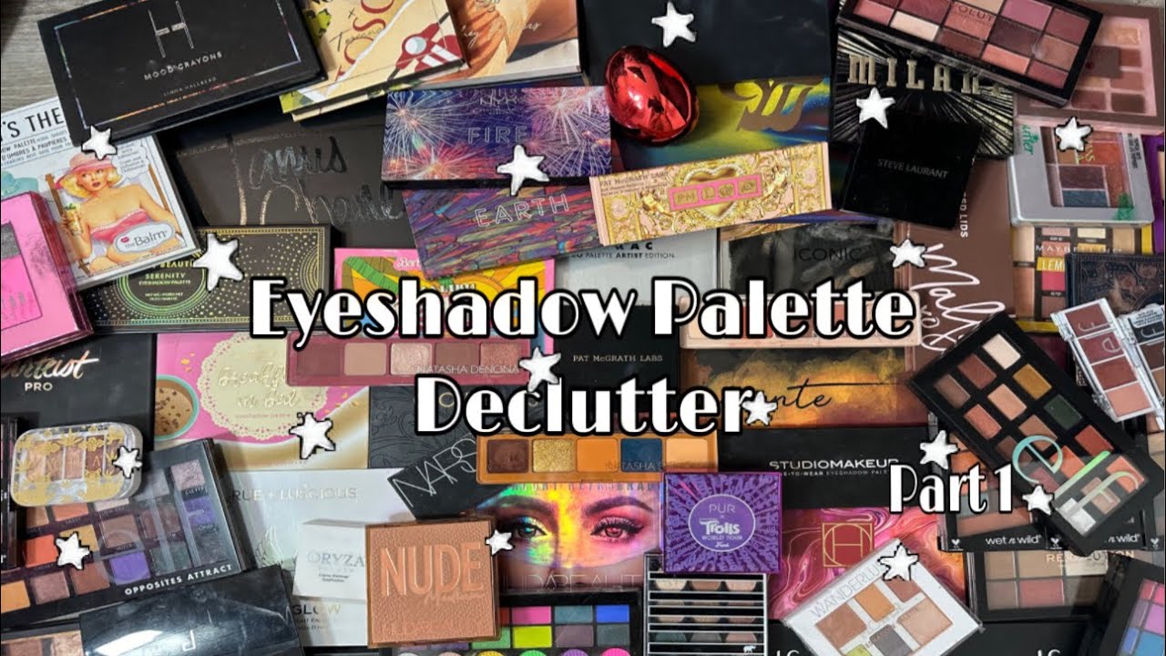 ПАЛЕТКА ТЕНЕЙ ДЛЯ ВЕК DECLUTTER 2024 | РЕОРГАНИЗУЙТЕ МОЮ КОМНАТУ КРАСОТЫ