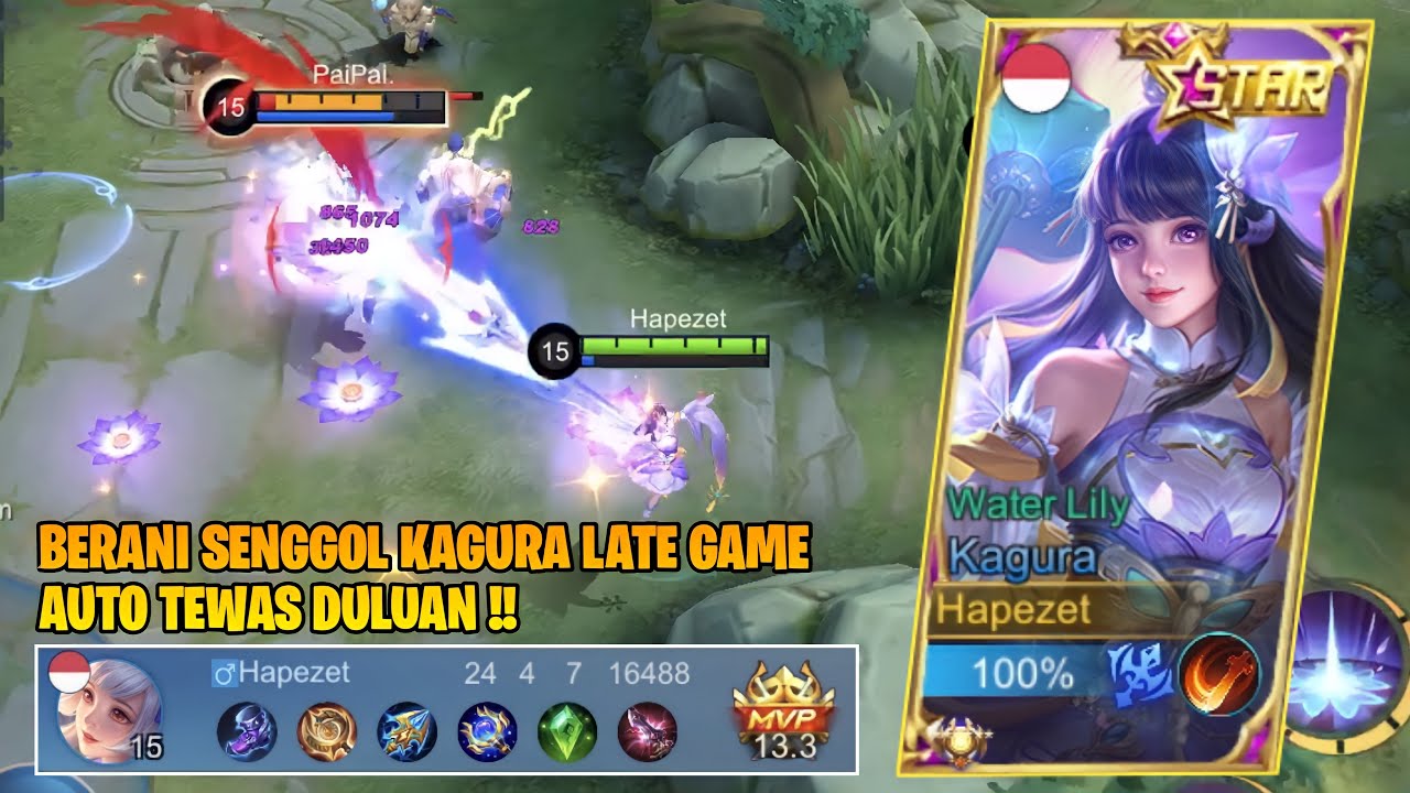 Kagura Epic Comeback! Awalnya Dilock, Tapi Late Game Ngebantai Sampe Ga Kesentuh Musuh | MLBB