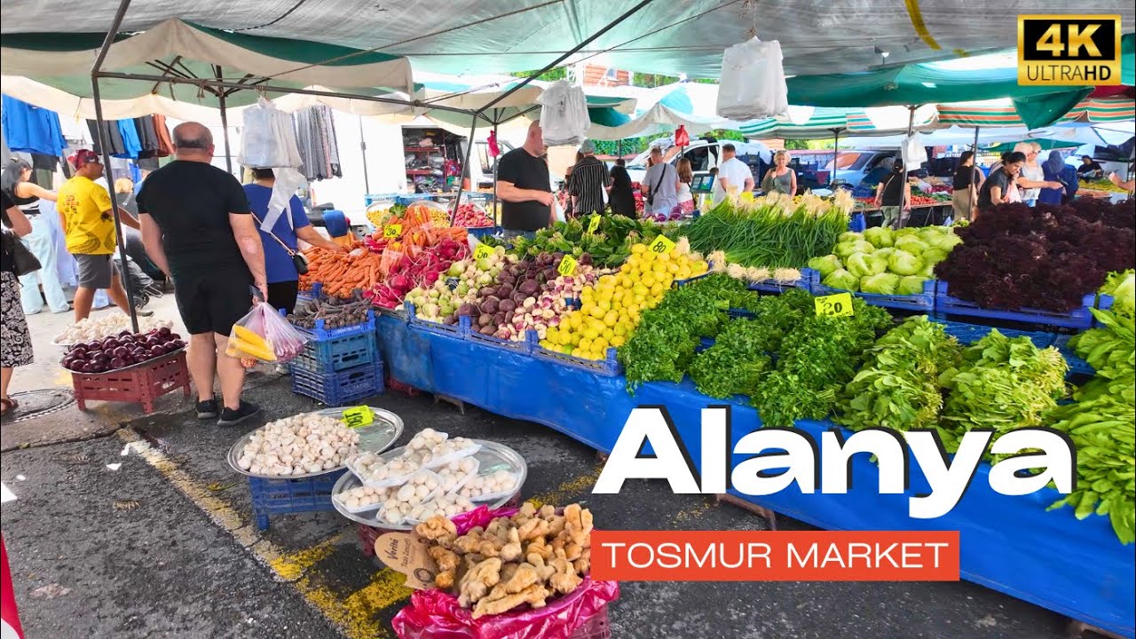 Alanya Tosmur Thursday Market | Prices in Turkey | Walking Tour | October 2025 [4K HD/60 fps]