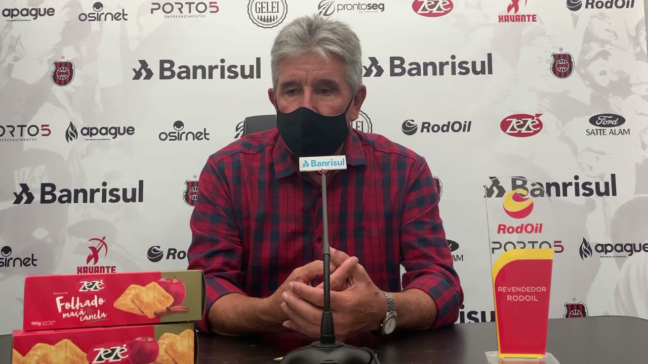 Coletiva Cl&aacute;udio Montanelli ap&oacute;s Brasil 0x0 Pelotas 05.04.21