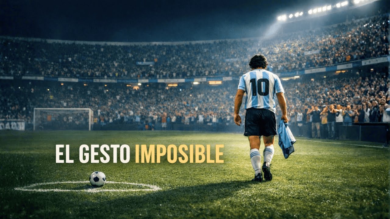 Maradona dejó el penal y caminó hacia la tribuna: nadie estaba preparado paraesto