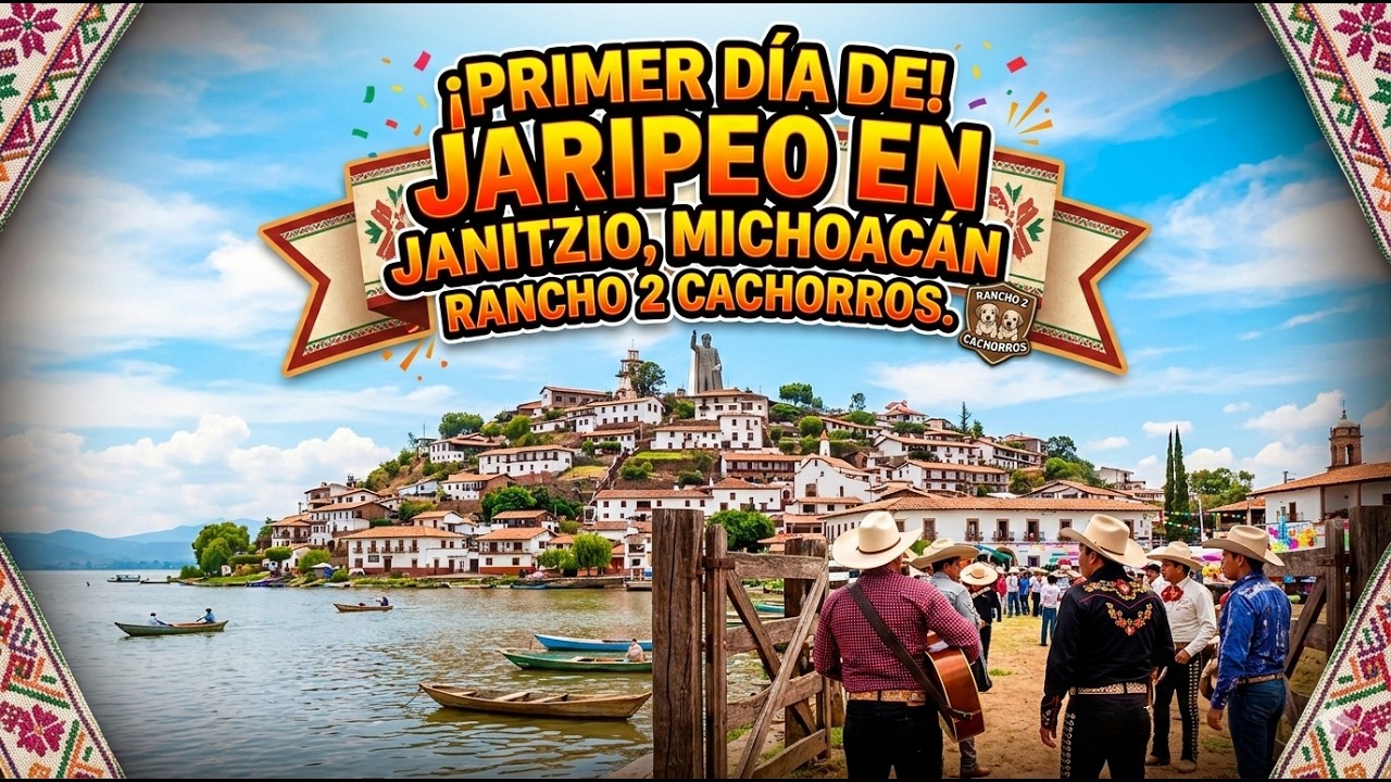 JANITZIO MICHOACAN PRIMER DIA DE JARIPEO RANCHO 2 CACHORROS -BANDA RAFAGA