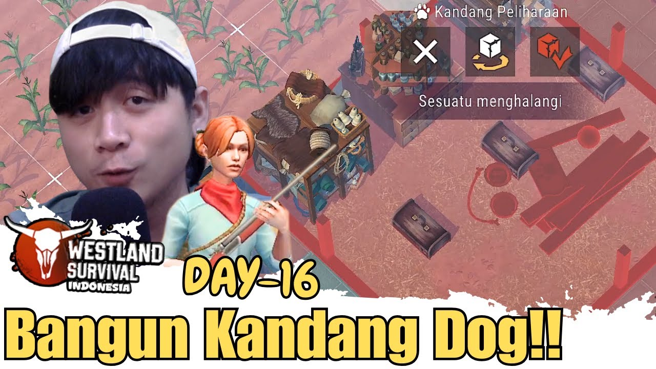 (DAY-16) Proses Kandang Hewan Anjing Husky!! - Westland Survival Indonesia