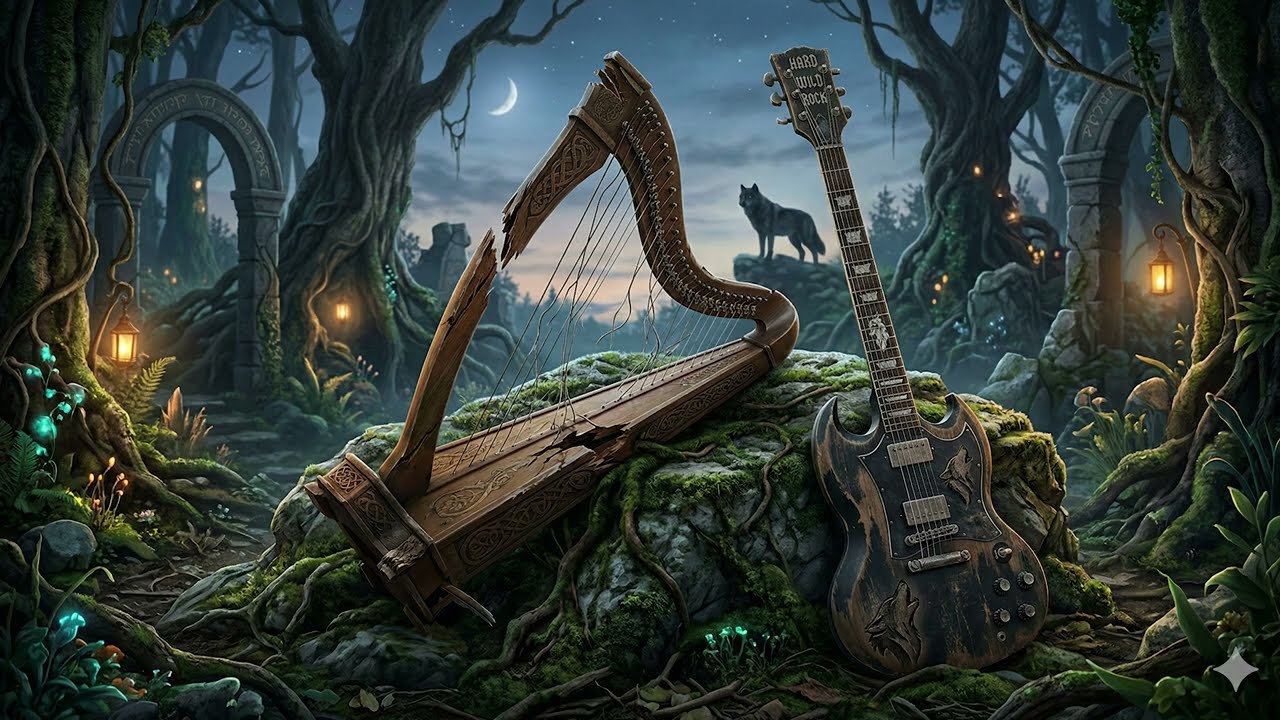 The Forbidden Duet of Harp and Metal | Instrumental Hard Wild Rock