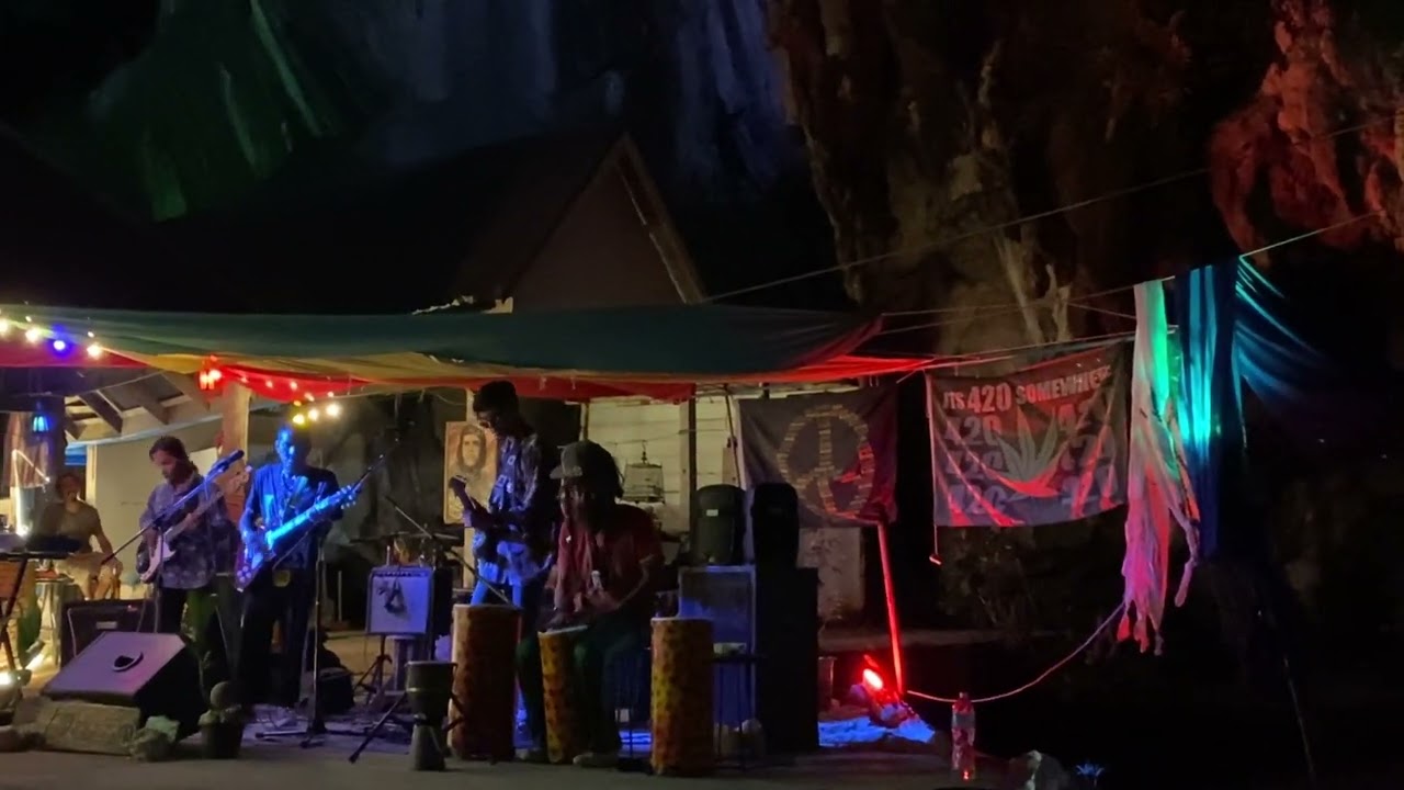 Tonsai Beach Krabi live music Cover Live !! Reggae เร็กเก้ 🇹🇭