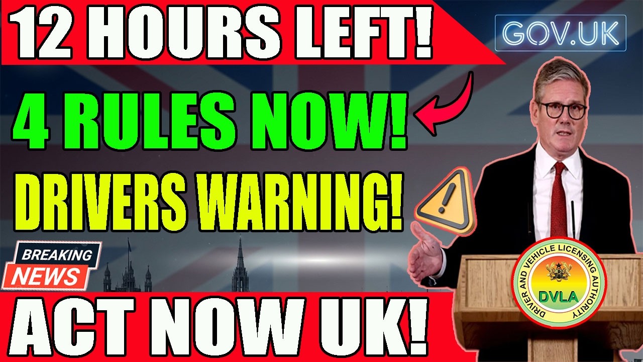 UK Drivers WARNING 4 New Rules Start TODAY &ndash; Only 12 Hours Left to Act!