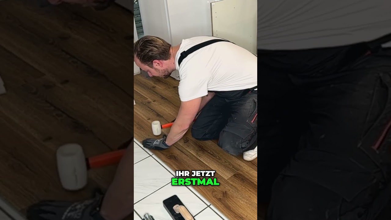 Vinyl verlegen leicht gemacht: Der Schlagklotz-Trick f&uuml;r perfekte Fugen!