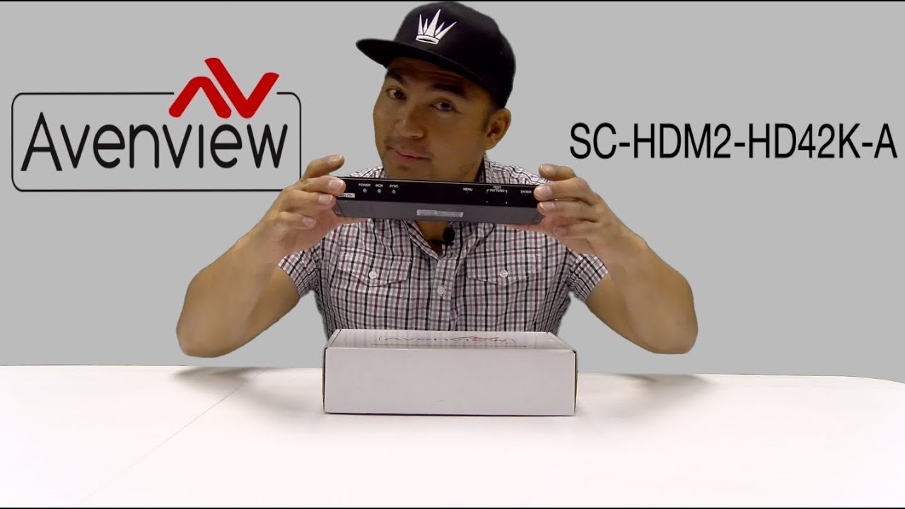 Avenview Scaler Preview - Upscale 1080p to 4K2K w/ Test Pattern Generator