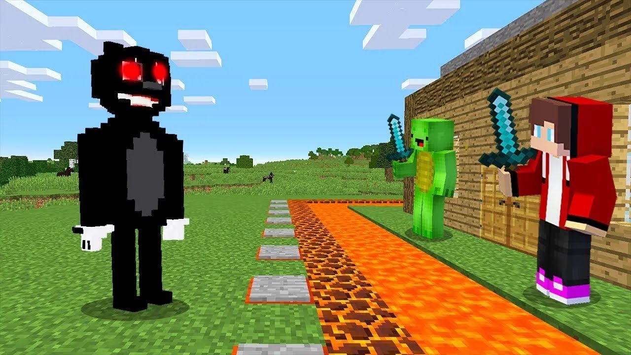 Cartoon Cat vs. Casa de Seguridad - Minecraft