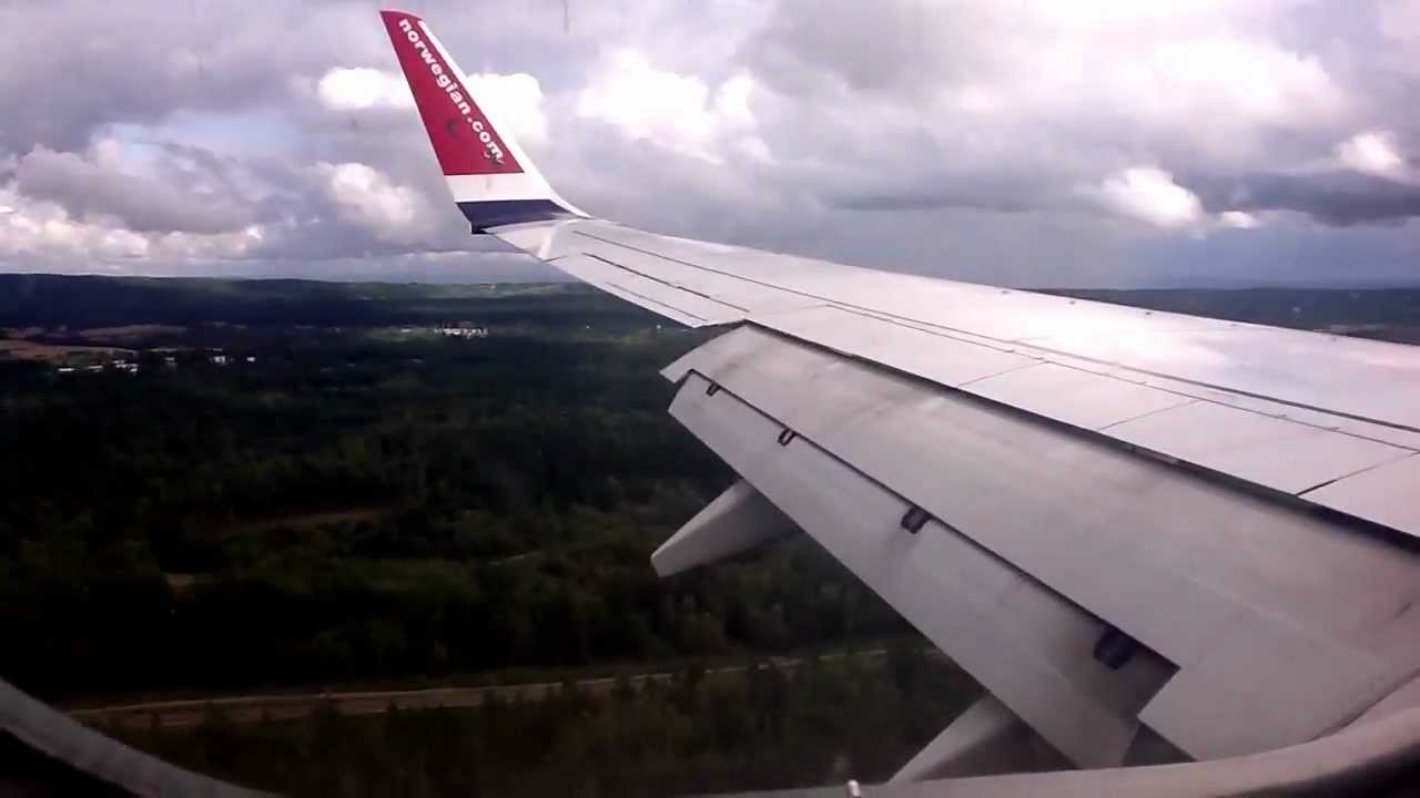 Norwegian landing 19R Oslo, Gardermoen