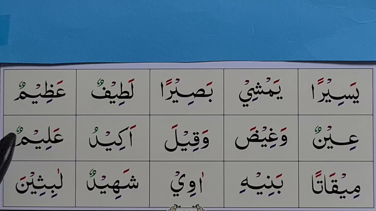 Tajweed Lesson 21- Examples with the Third Madd Letter (Yaa Saakin)