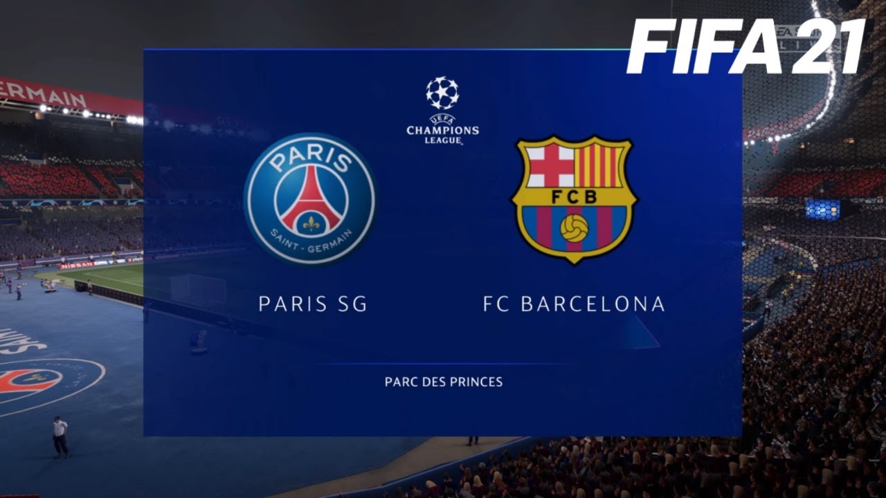 PARIS SAINT GERMAIN vs. FC BARCELONA - UEFA CHAMPIONS LEAGUE - FIFA 21 (FULL GAMEPLAY)