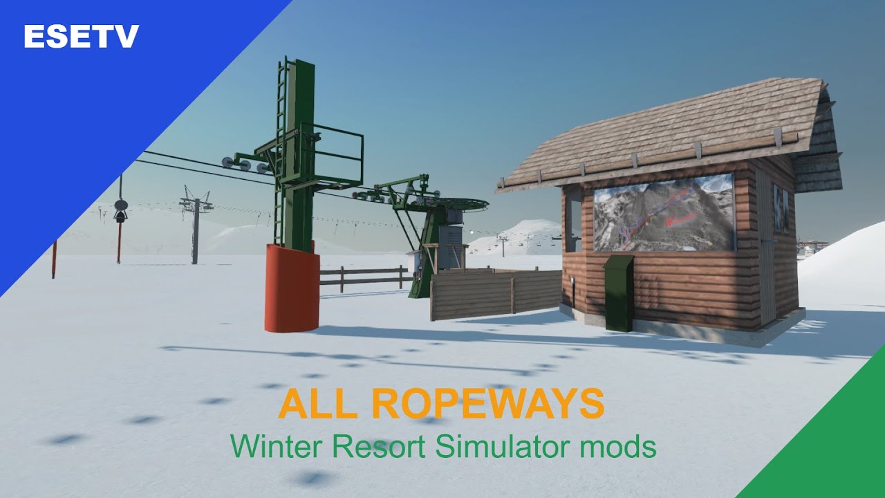 All ropeways in Winter Resort Simulator, part 1