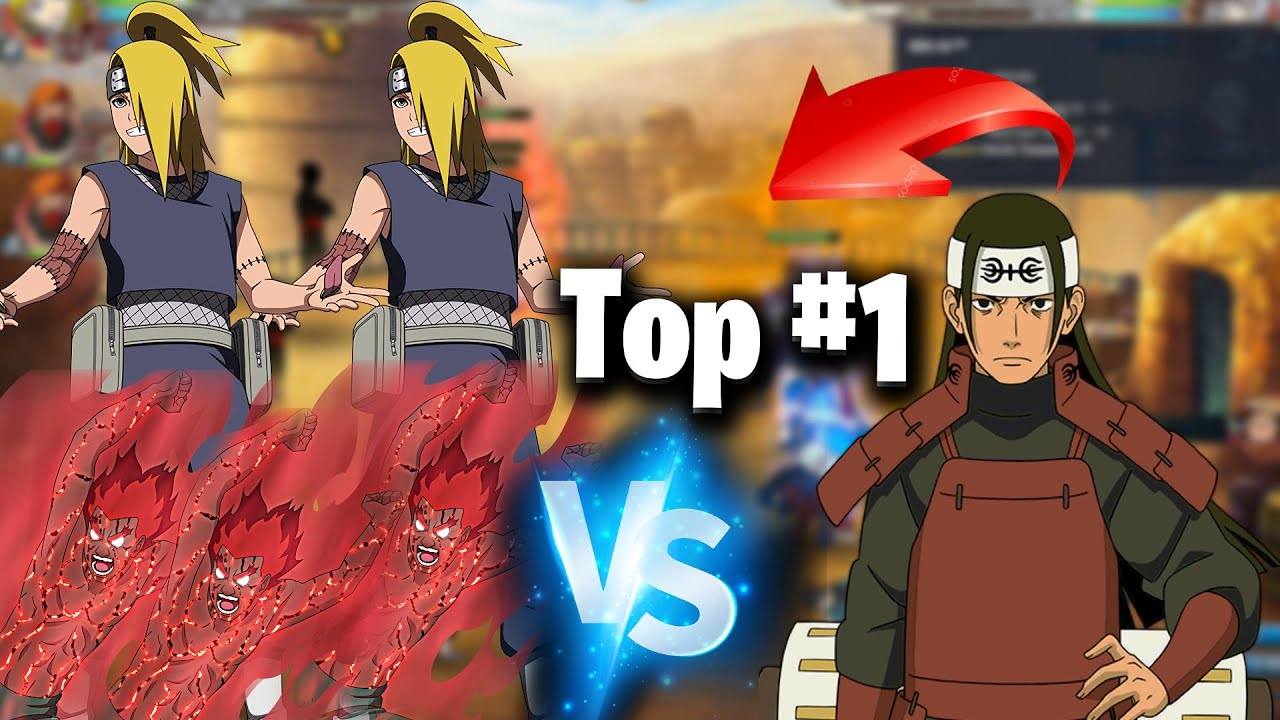 When the WORLD'S TOP 1 ACCOUNT FACES 3 GUY [Gate Death] in the X-GWN Naruto Online 👑