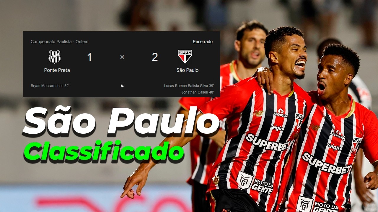Como o São Paulo venceu a Ponte e garantiu vaga nas quartas do Paulistão (1x2)