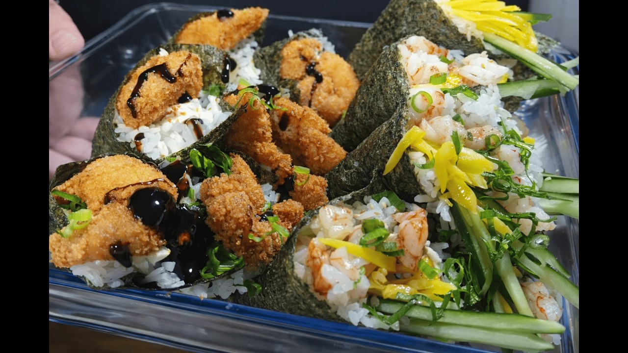 Festival de Temakis em Casa 🍣🔥 Camarão Crocante e Camarão Tropical!