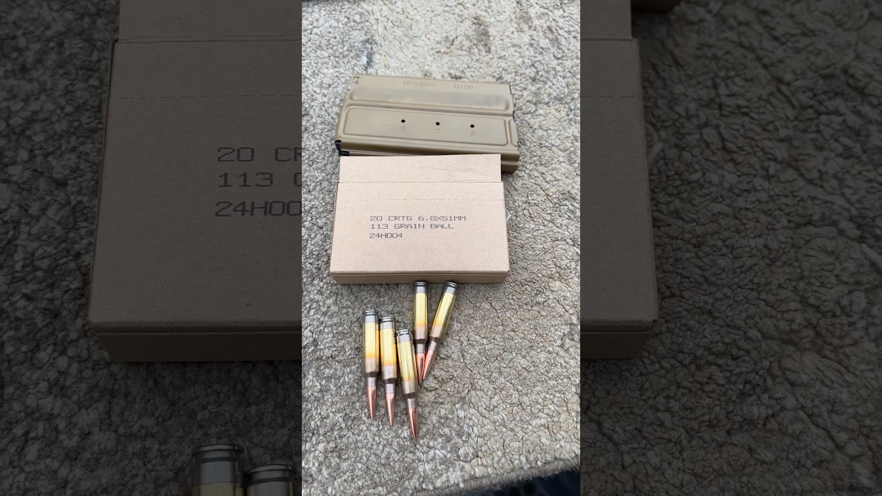 US Military 6.8x51mm! Crazy Velocity! #shorts #277fury #68x51mm #68RRA #MCXSpear #NGSW