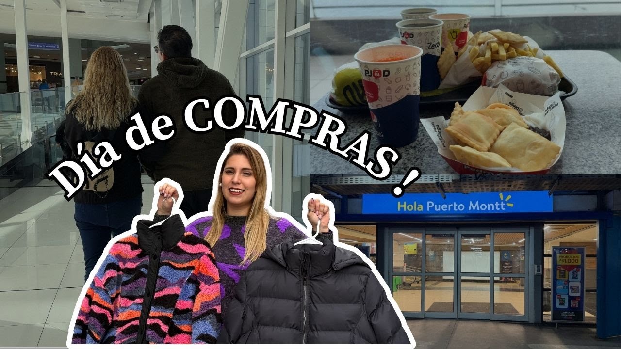 Vino mi MAMI de visita ❤️...y la llevamos a un TOUR DE COMPRAS por Puerto Montt! 🚗🛍️