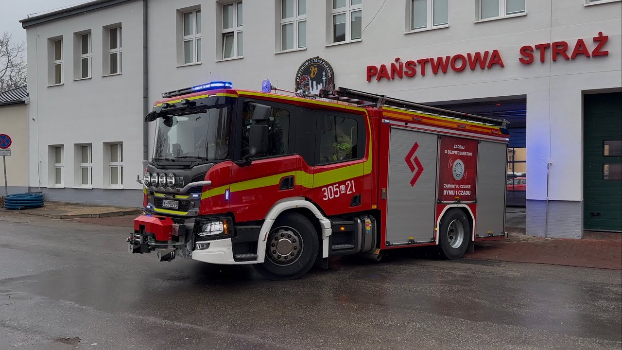[NOWOŚĆ]Straż Pożarna: Wyjazd alarmowy nowego 305[W]21 - GBA 2,5/28 z JRG nr 5 PSP Warszawa!