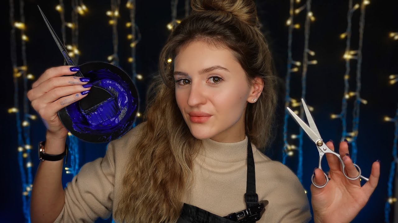 АСМР Парикмахер ✂ Звуки Фена, Ножниц и Волос | Roleplay Hairdresser ✂ Brushing, Cutting, Drying