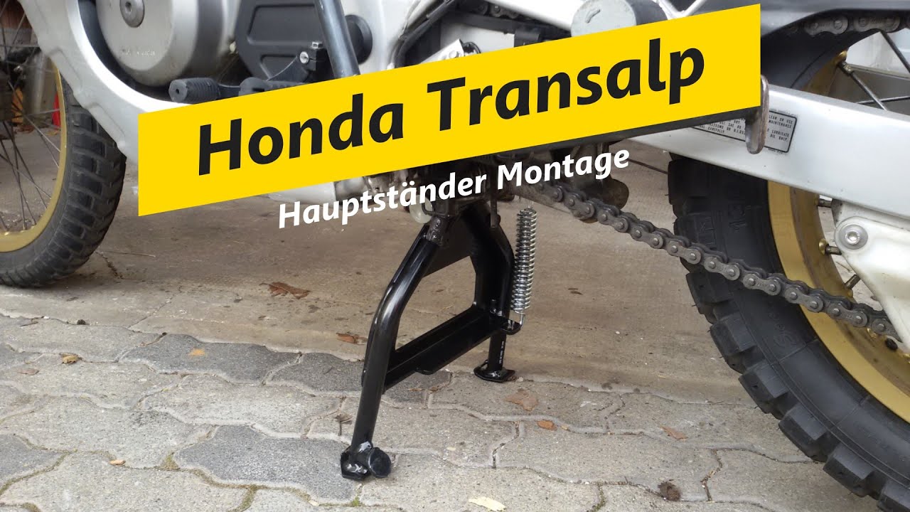 Honde AL 600 V Transalp PD06 - Montage Hauptständer von sw-motech