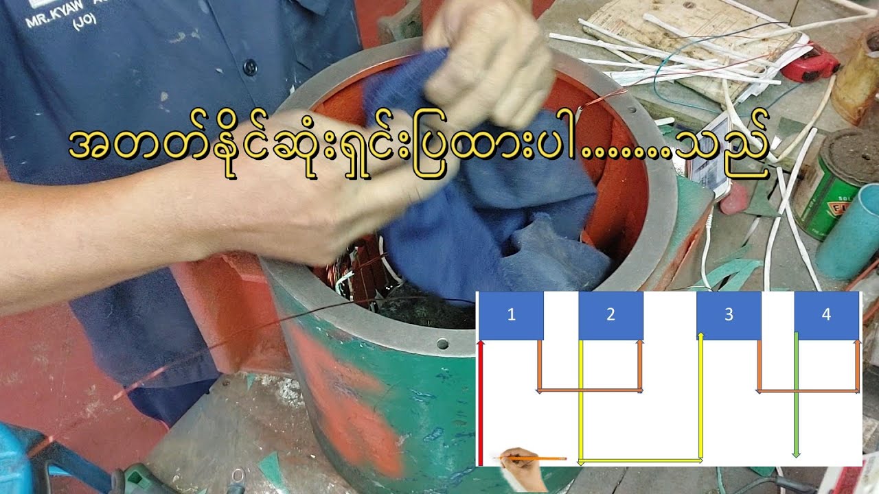 #HowToRewindingGEN5Kw#ဒိုင်နမိုကော်နဆင်ကောက်နည်း