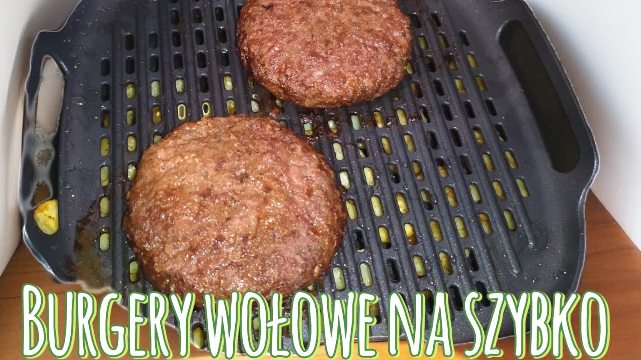Kotlety wołowe z Air Fryer z Opiekanymi ziemniaki