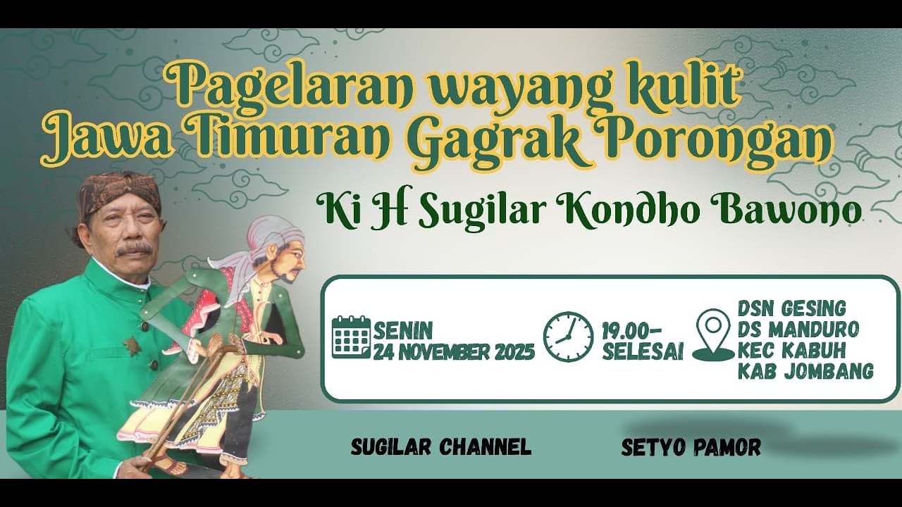 KI H. SUGILAR KONDHO BAWONO KRETO SAMUR LIVE GESING MANDURO KABUH JOMBANG