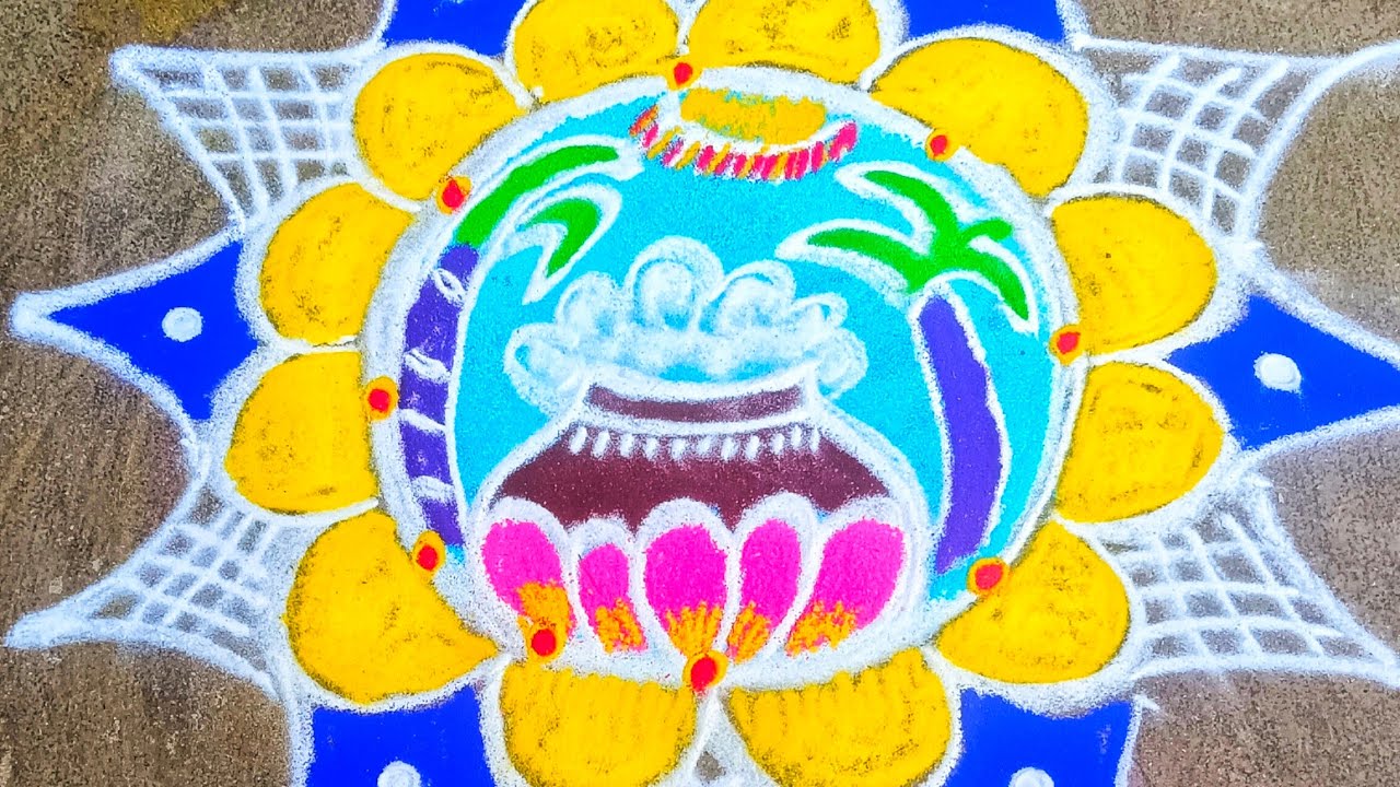 pongal Kolangal designs Simple rangolikolam and kambikolam designs