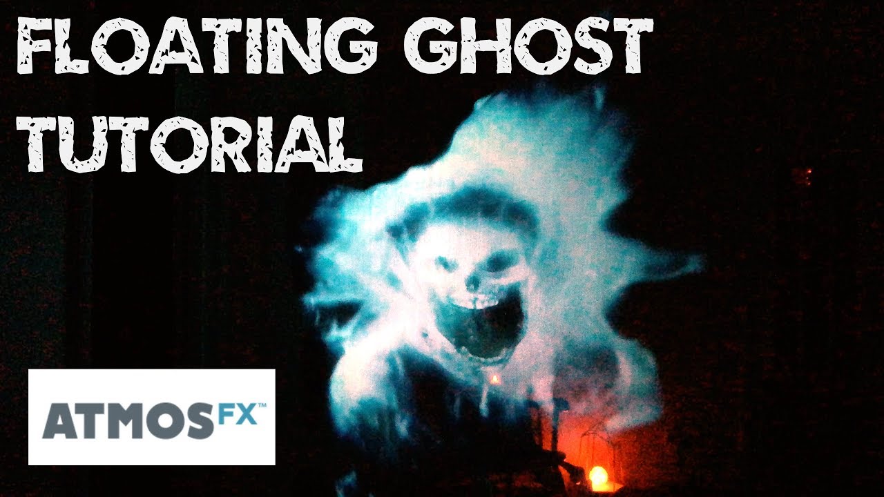 Эффект жуткого парящего призрака с использованием набора AtmosFX Digital Decorating Kit Plus