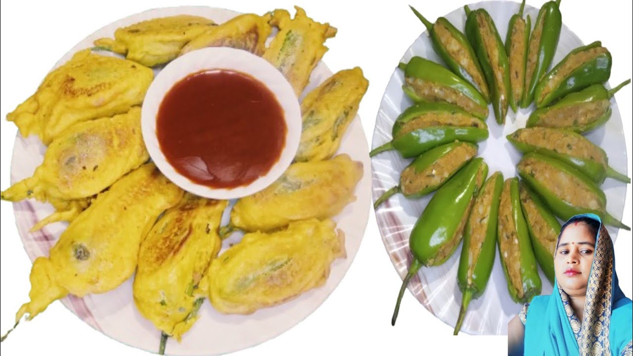आलू भरे चटपटे मिर्ची के पकोडे l mirchi vada recipe l pakoda l rajasthani mirchi vada  @seemacooking 
