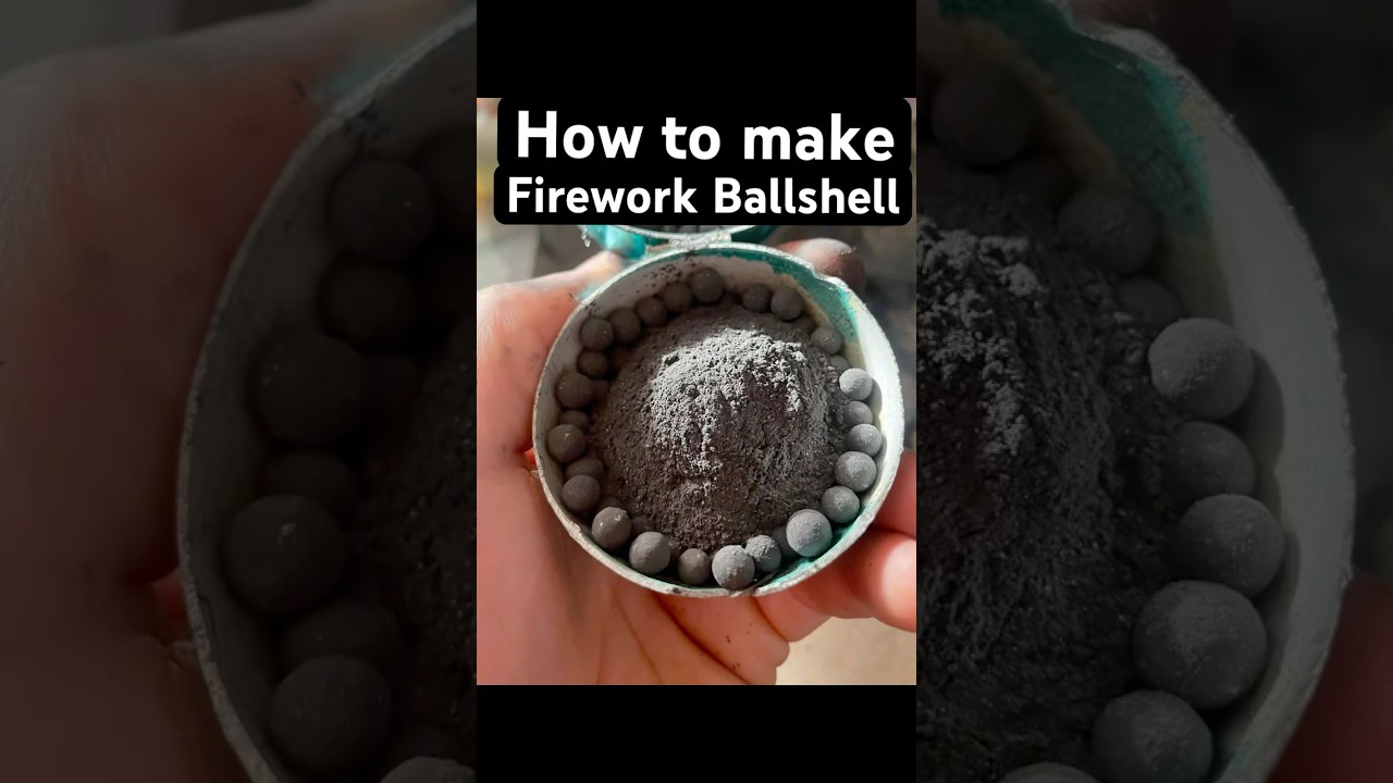 How to make ballshell firework homemade with huge burst #fireworks #pyro #pyrotechnics #howtomake
