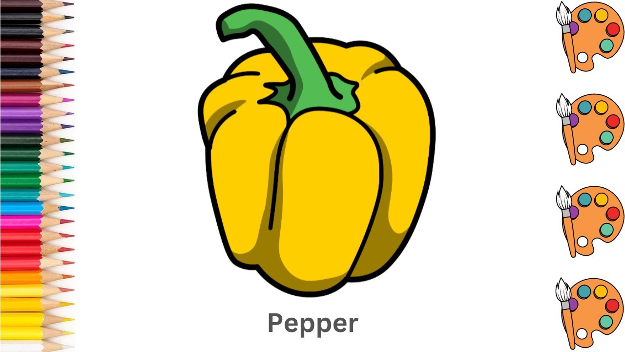 Pepper - Sketch Art and Paint | Step by step tutorial | Pencil to Palette