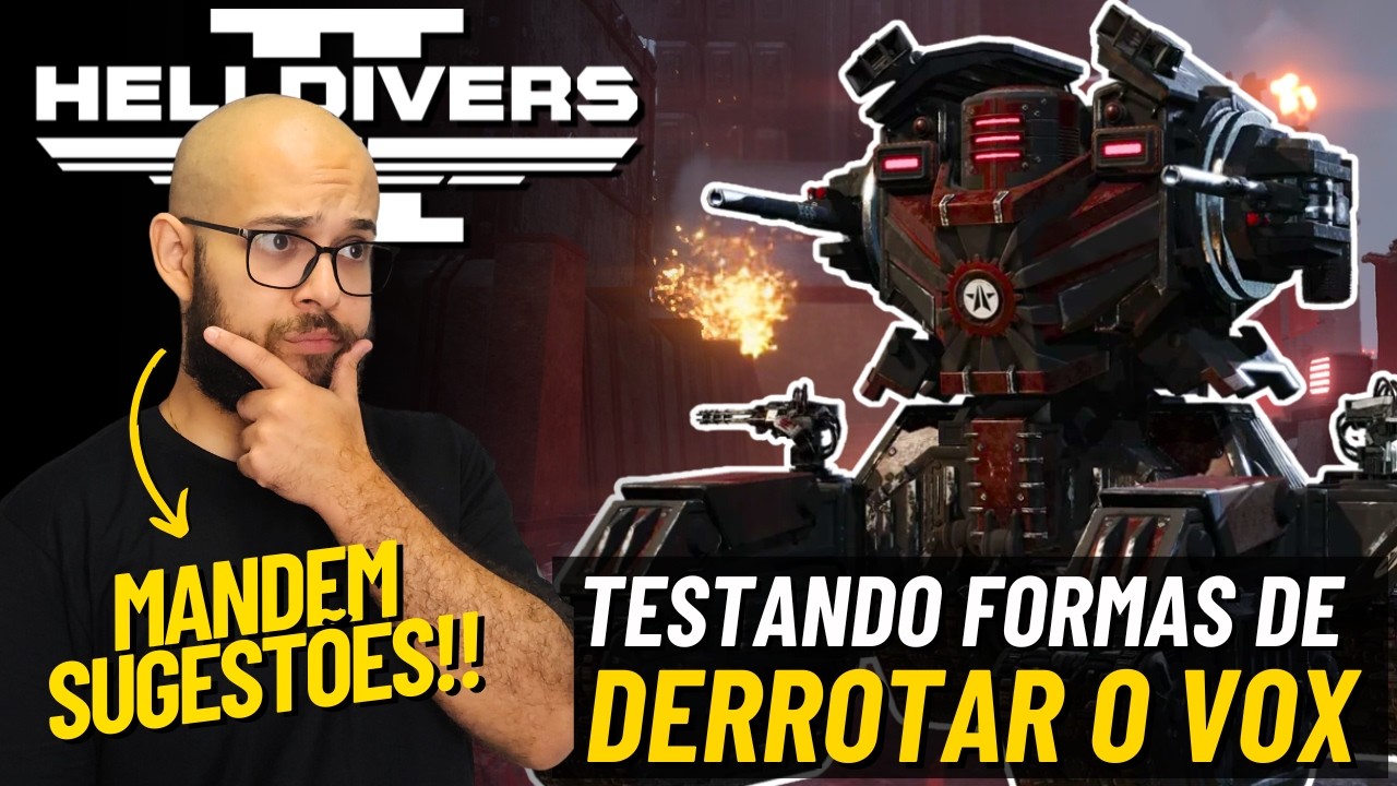 Helldivers 2 Testando mais formas de derrotar o Vox Machina!! Cyberstan!!