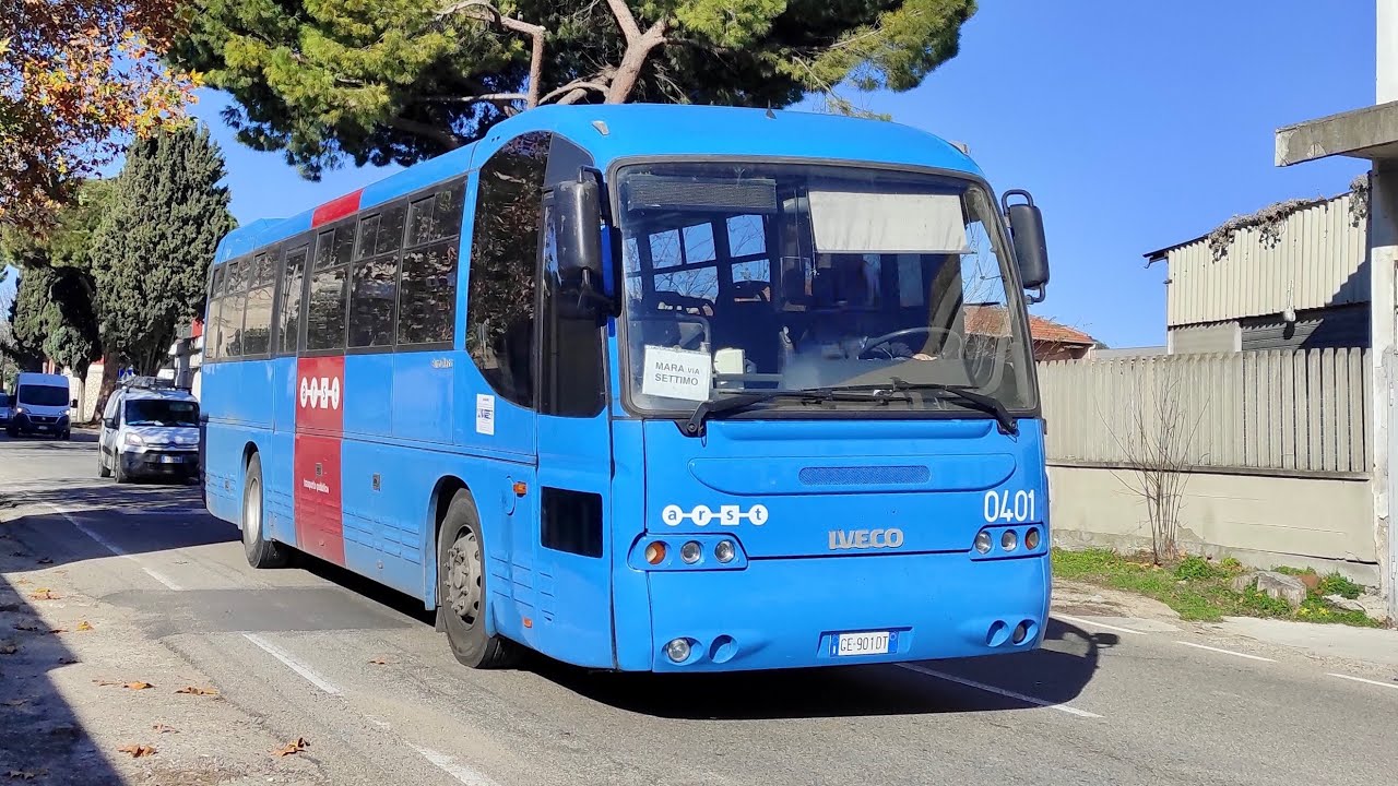 Iveco Euroclass 380.12.35 di Arst, matricola 0401, sulla linea 107